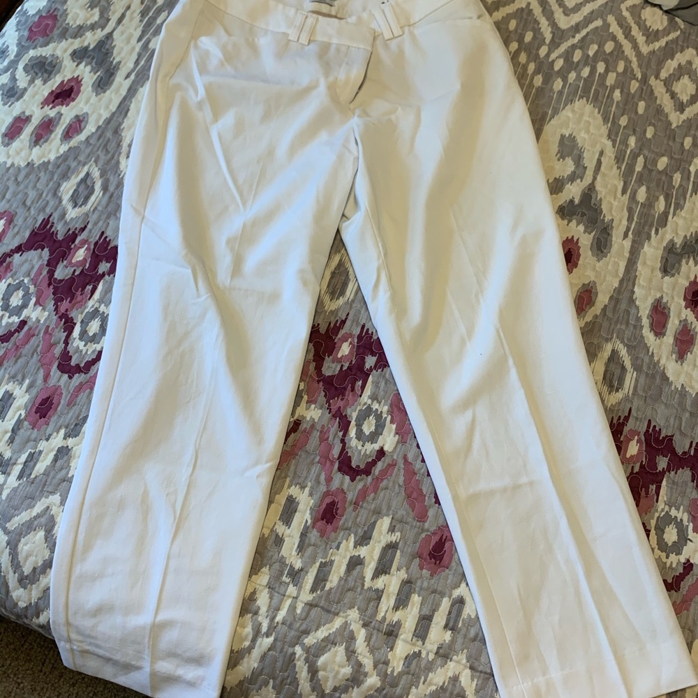 Express white ankle pants